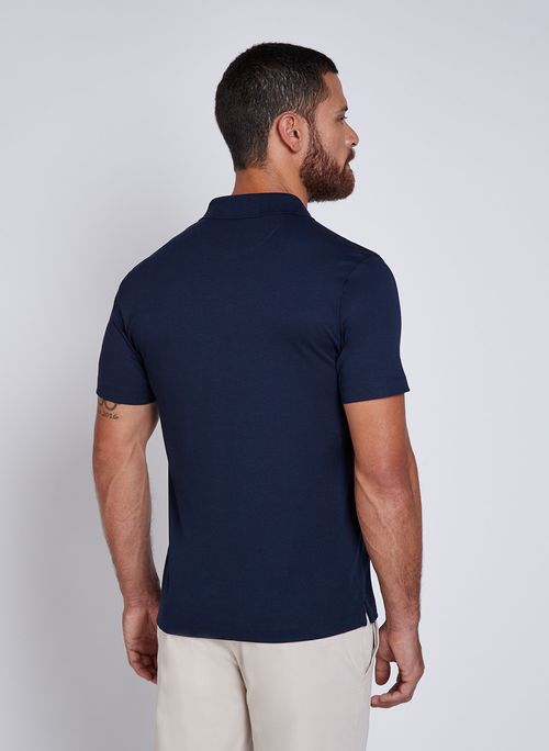 Polo Slim Pima Básica Essencial Masculina Individual