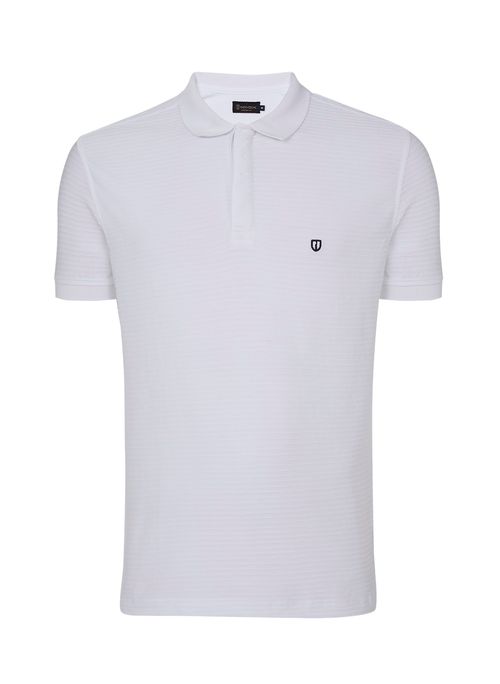 Polo Slim Malha Texturizada Masculina Individual