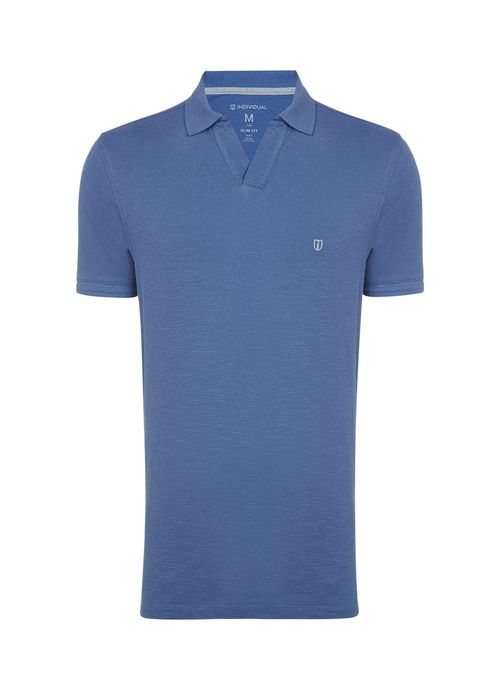 Polo Slim Peitilho Aberto Masculina Individual