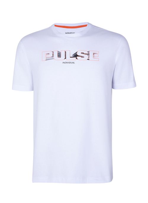 Camiseta Malha Pulse 3d Masculina Branco Individual