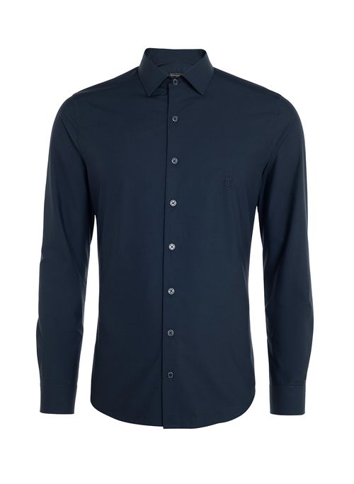 Camisa Slim Algodão Masculina Individual