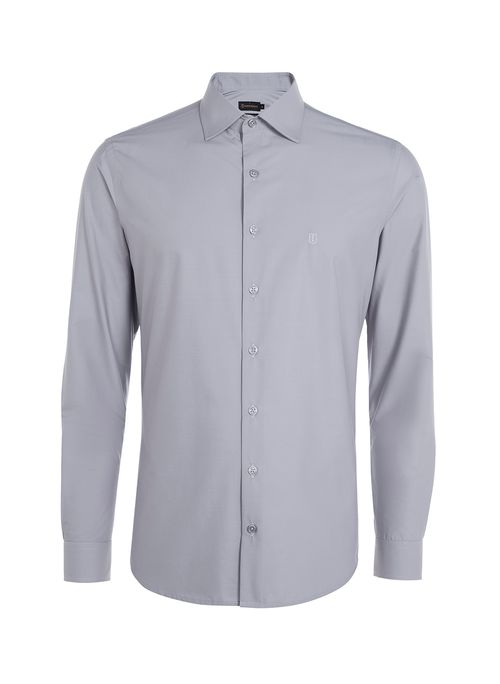 Camisa Slim Algodão Masculina Individual