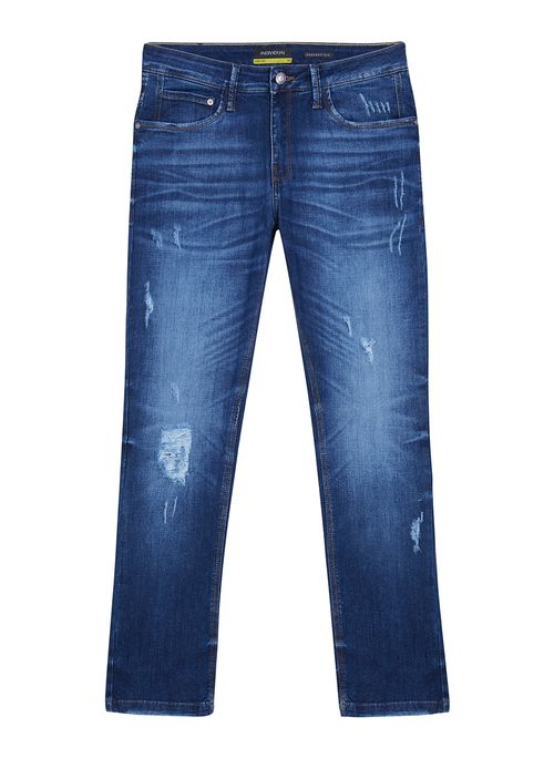 Calça Jeans Five Concept Puídos e Recorte Masculina Individual