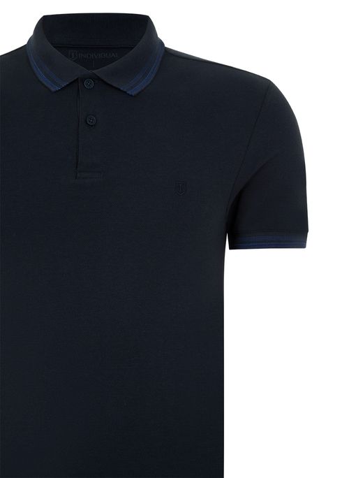 Polo Slim Básica Friso Masculina Individual