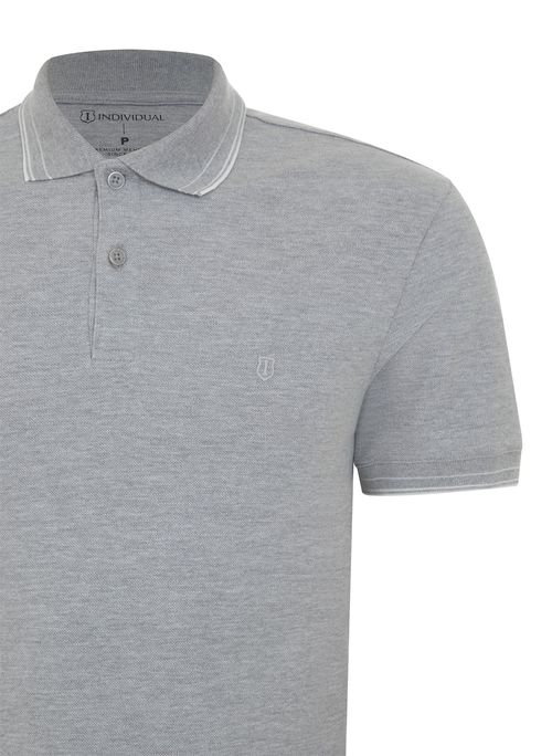 Polo Slim Básica Friso Masculina Individual