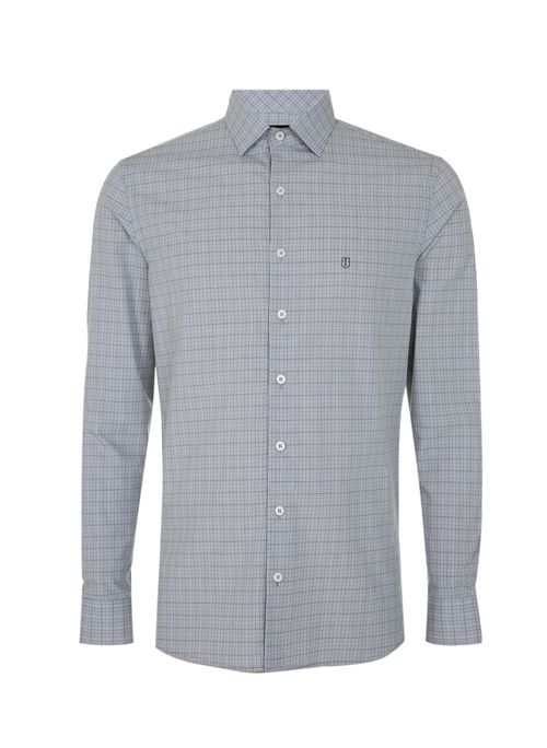 Camisa Slim Xadrez Masculina Individual