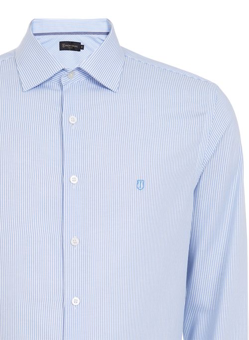 Camisa Slim Listrada Masculina Individual