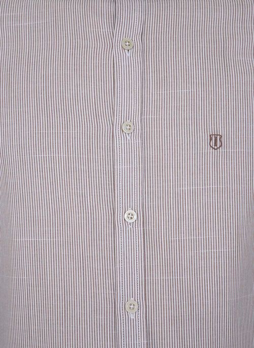 Camisa Slim Listrada Masculina Individual