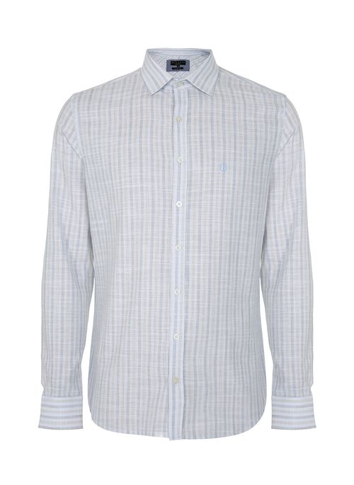 Camisa Slim Listrada Masculina Individual