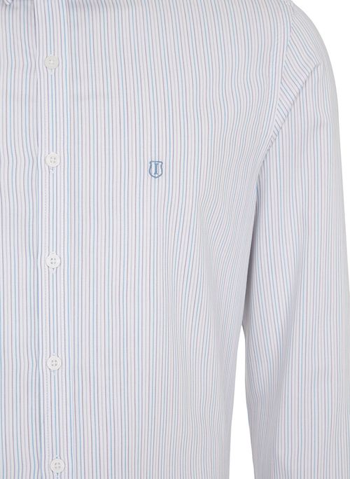 Camisa Slim Listrada Masculina Individual