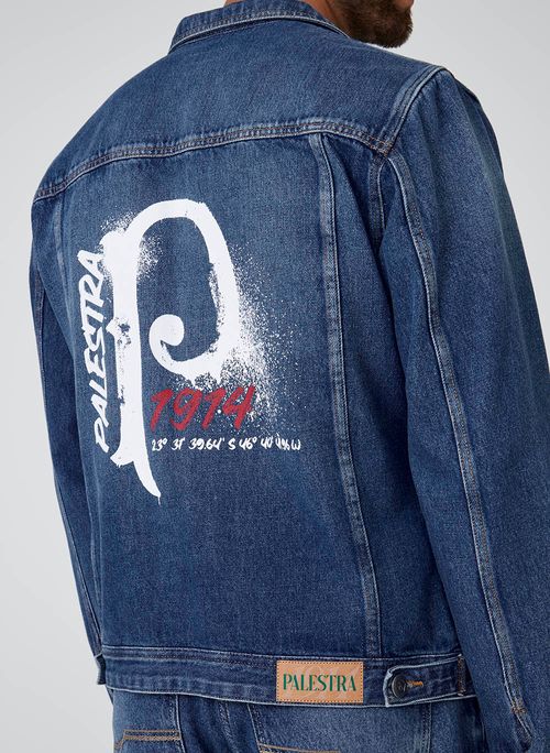 Jaqueta Trucker Jeans Palestra 1914 Masculina Individual