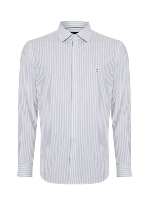 Camisa Slim Listrada Masculina Individual