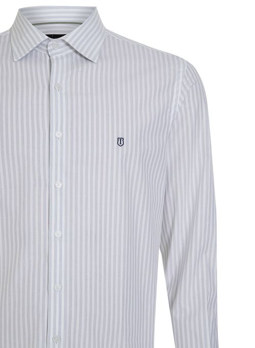 Camisa Slim Listrada Masculina Individual