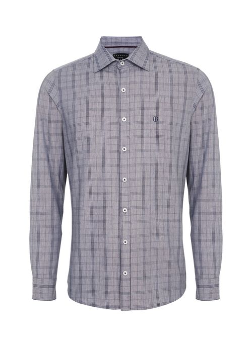 Camisa Slim Xadrez Masculina Individual