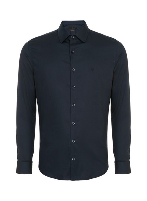 Camisa Slim Maquinetada Masculina Individual