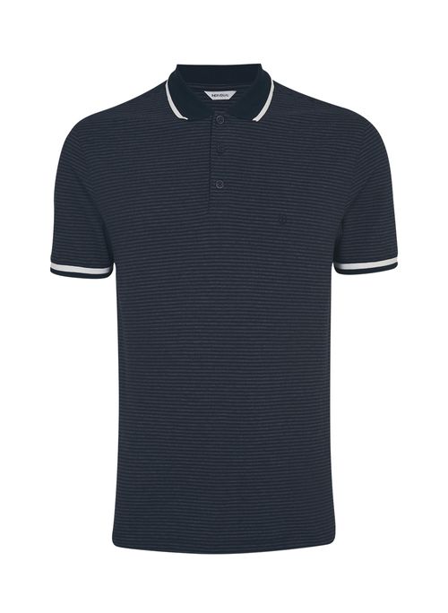 Polo Slim Listrada Masculina Individual