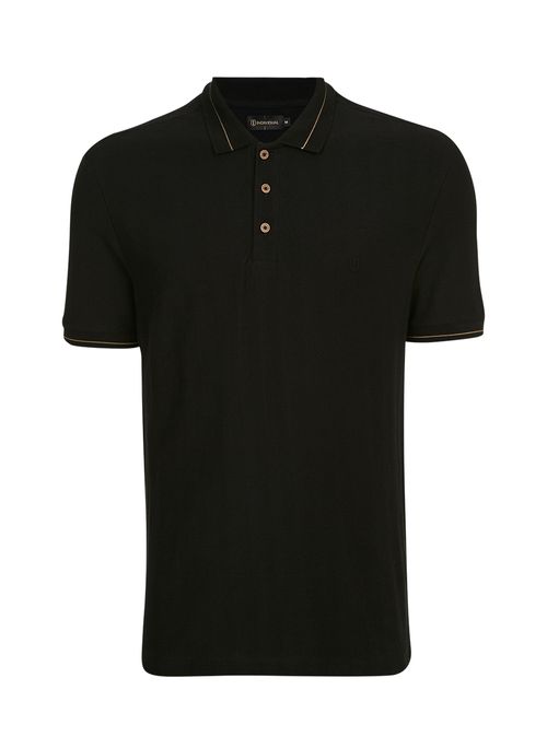 Polo Slim Jacquard Masculina Individual