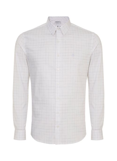 Camisa Slim Xadrez Masculina Individual