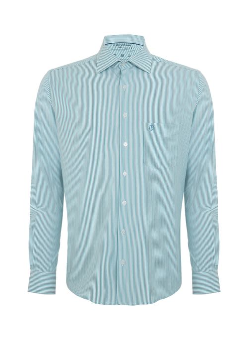 Camisa Comfot Listrada Masculina Individual