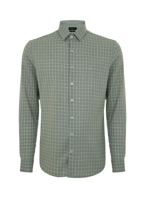 Camisa Slim Xadrez Masculina Individual