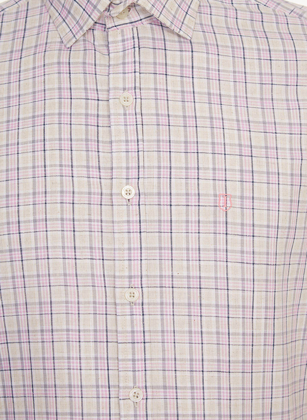 Camisa Slim Xadrez Masculina Individual