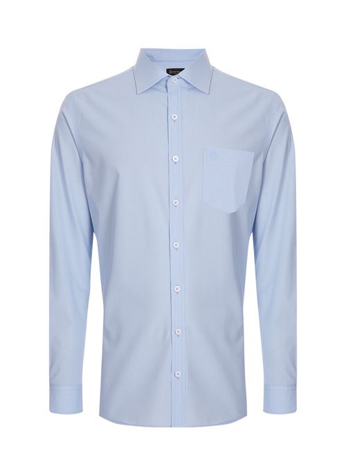 Camisa Slim Listrado Masculina Individual