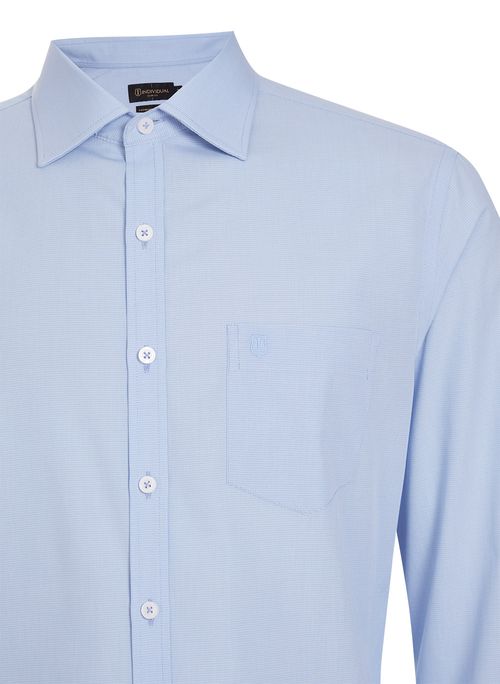 Camisa Slim Listrado Masculina Individual