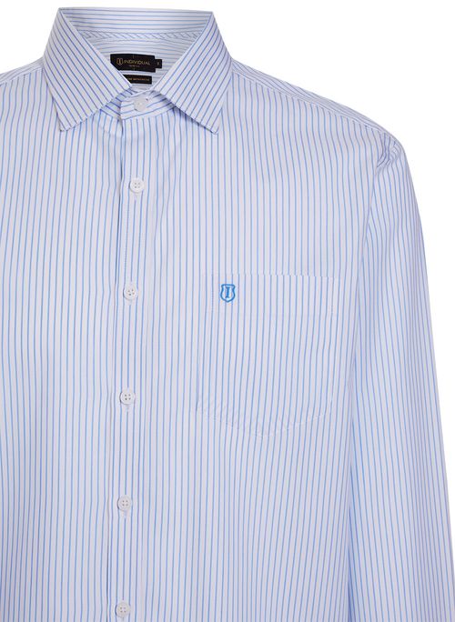 Camisa Slim Listrado Masculina Individual