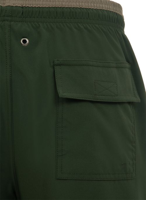 Shorts Liso Com Friso Verde Masculino Individual