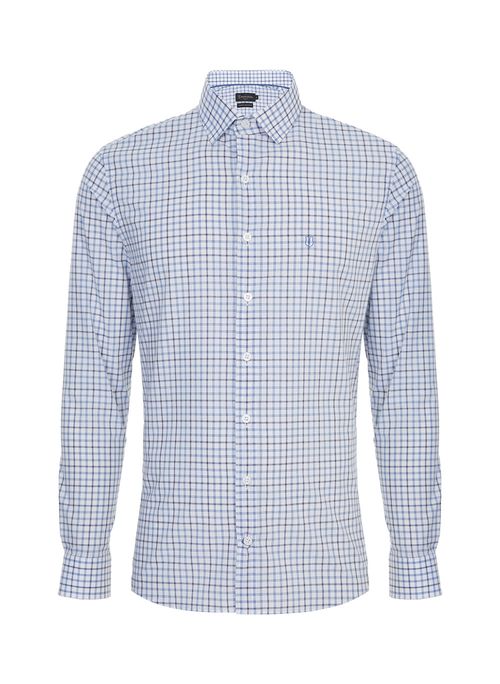 Camisa Slim Xadrez Masculina Individual