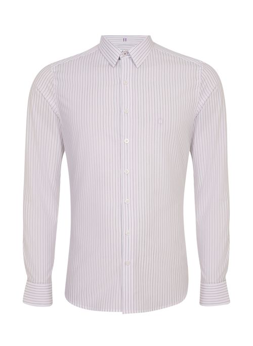 Camisa Slim Listrada Masculina Individual