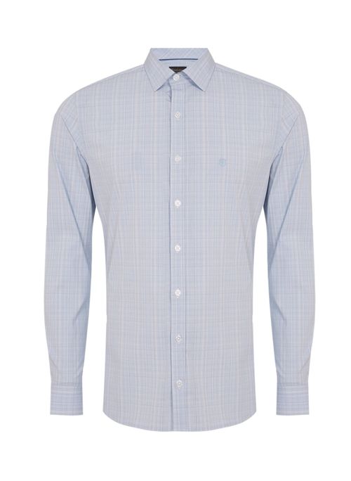 Camisa Slim Xadrez Masculina Individual