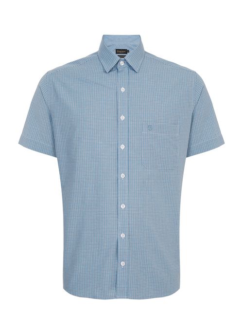 Camisa Comfort Mix Azul Masculina Individual