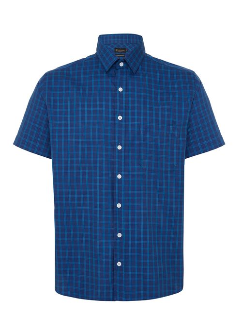 Camisa Comfort Mix Azul Masculina Individual