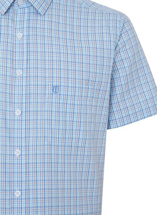 Camisa Comfort Mix Azul Masculina Individual