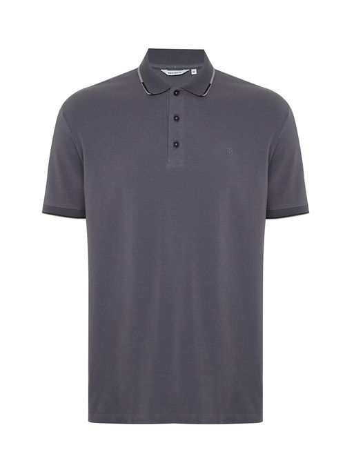 Polo Slim Cotton Masculina Individual