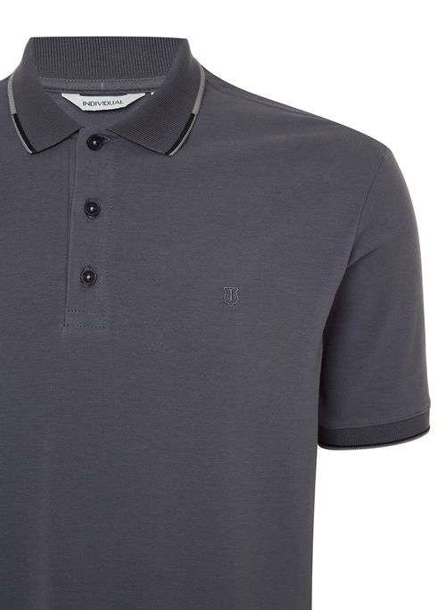 Polo Slim Cotton Masculina Individual