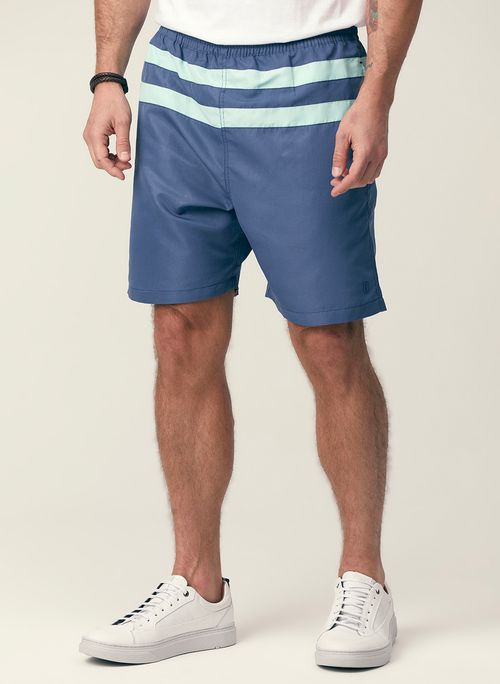 BOARDSHORTS LISO COM LISTRAS