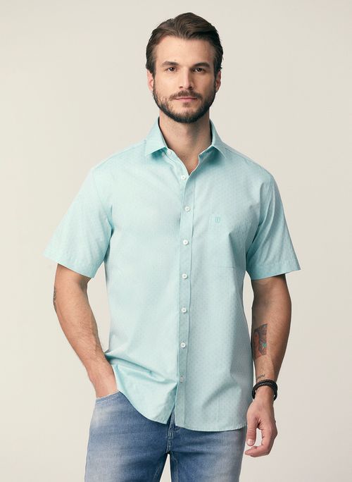 CAMISA MC COMFORT MIX VERDE