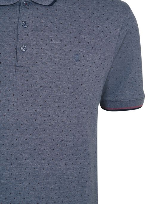 Polo Comfort Mini Print Masculina Individual