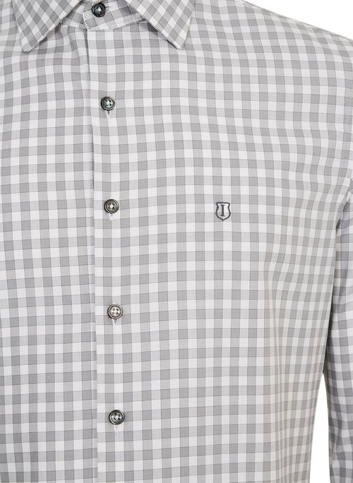 Camisa Slim Fit Xadrez Masculina Individual