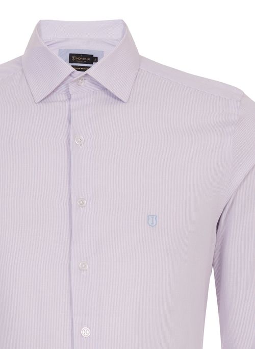 Camisa Slim Listrada Masculina Individual