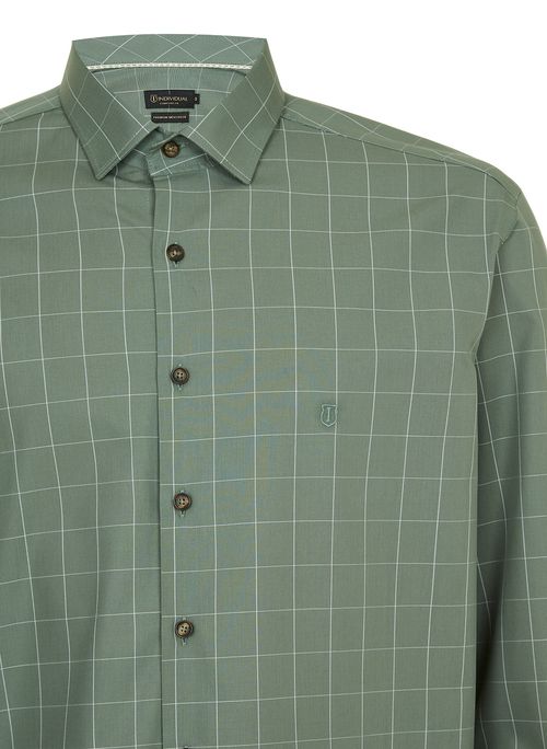 Camisa Comfort Xadrez Masculina Individual