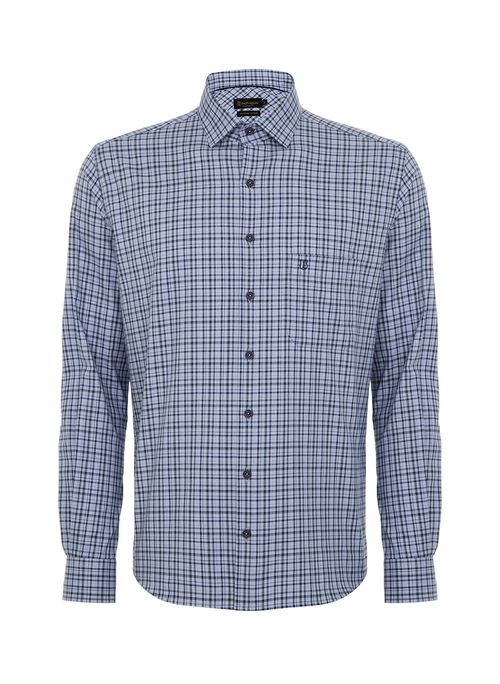 Camisa Comfort Xadrez Masculina Individual