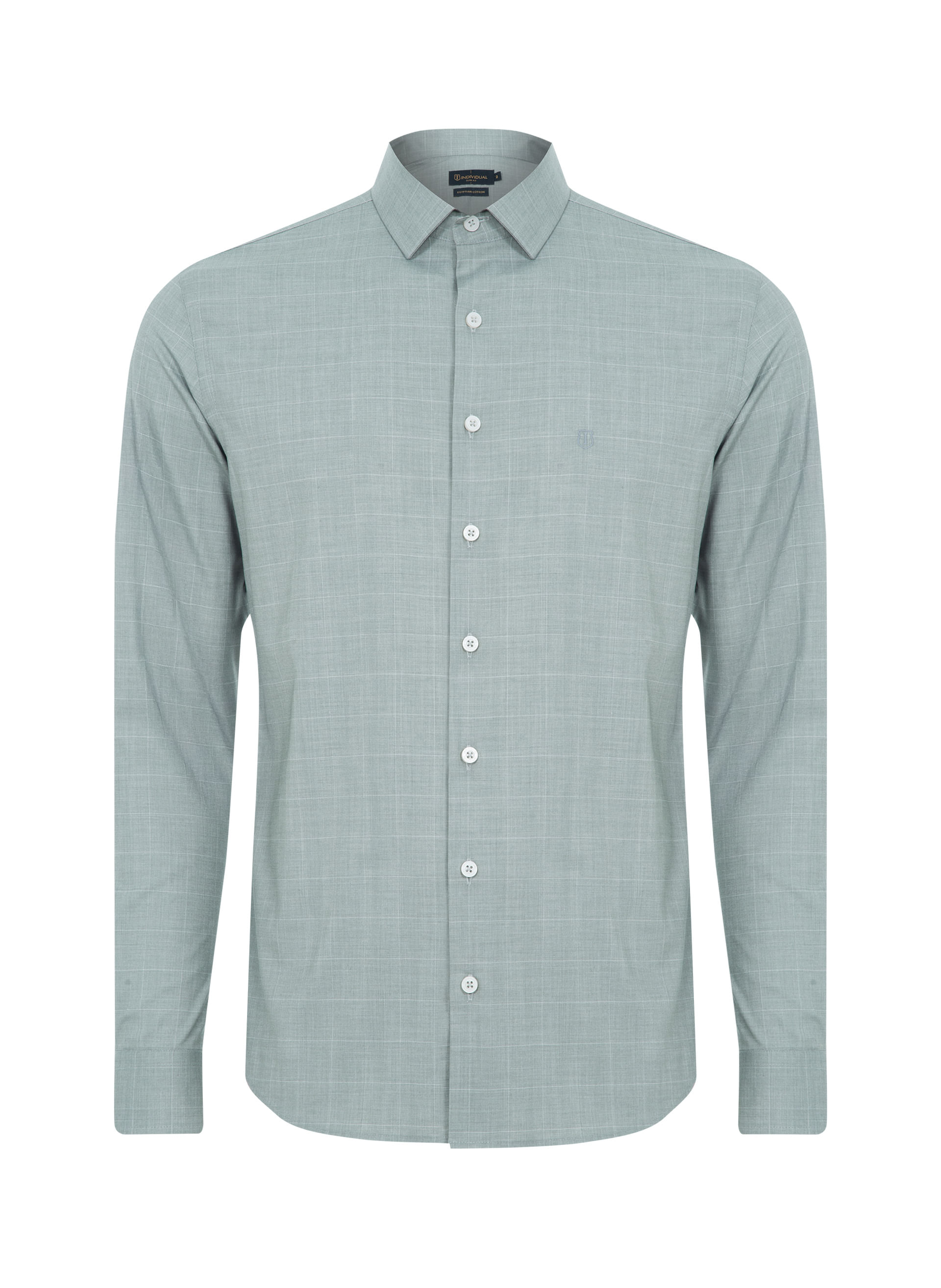 Camisa Slim Fit Xadrez Masculina Individual Individual