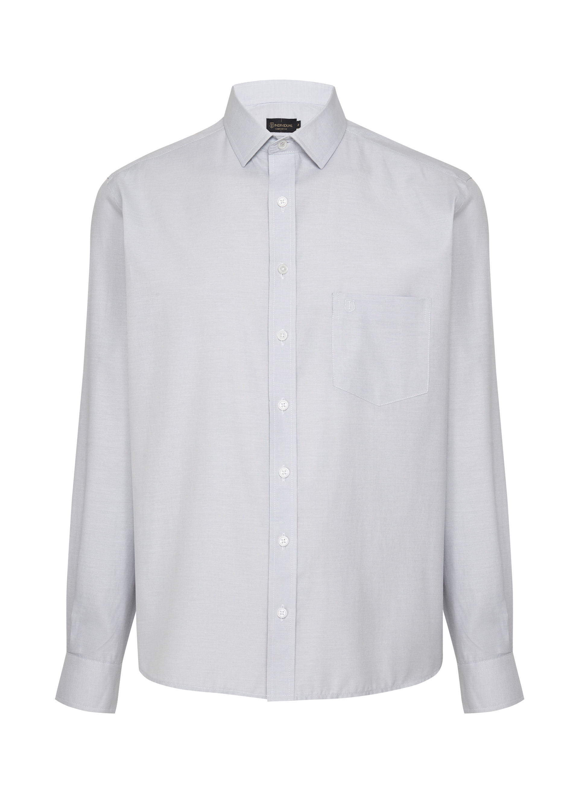 Camisa Comfort Fit Lisa Fil a Fil Masculina Individual